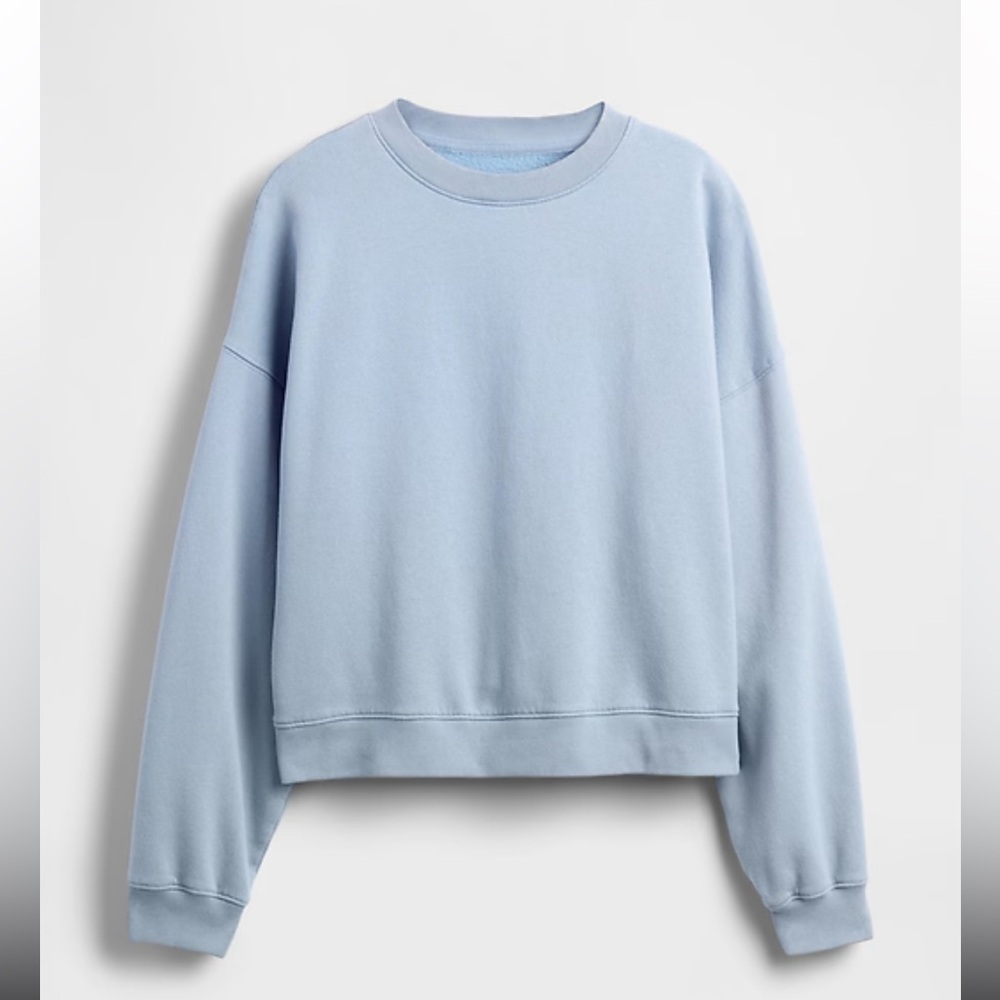 GAP Women's VintageSoft Wedge Light Blue Crewneck Sweatshirt, XXL